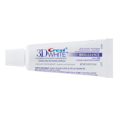 Crest 3D White Brilliance Toothpaste – Vibrant Peppermint, Travel Size 0.85 oz (24 g) – Pack of 12 (tube 2)