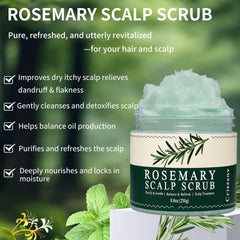 Criszenv Scalp Scrub texture detail highlights exfoliating particles for gentle cleansing.