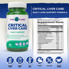 Liver care ingredients: NAC, milk thistle and dandelion