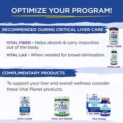 Key ingredients list for Critical Liver Care