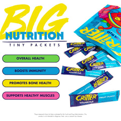 Electrolytes and vitamins highlighted on packaging