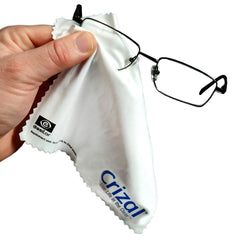 Crizal microfiber cloth used on eyewear and camera lenses