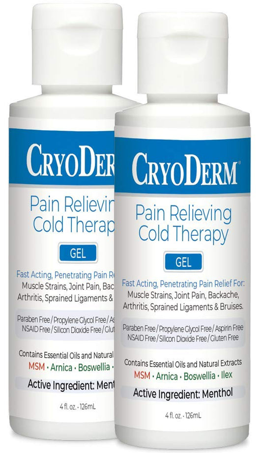 Cryoderm Cold Gel 4oz pack of 2 – front view