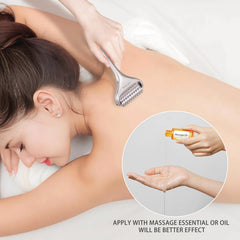 Durable stainless steel construction of the massage roller
