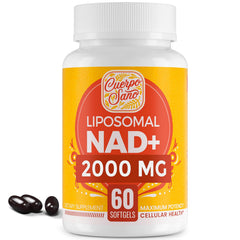 Cuerpo Sano NAD supplement bottle showing 2000 mg dose