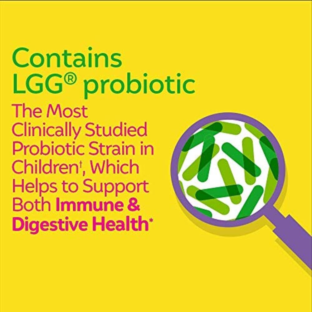 Lactobacillus rhamnosus GG LGG probiotic ingredient graphic for Culturelle Kids