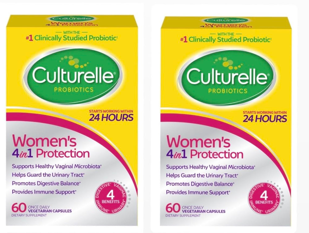 Culturelle Women’s Healthy Balance Probiotics bottle and packaging, 60-count 2-pack