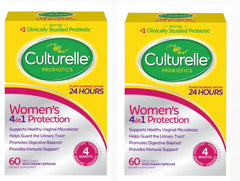 Culturelle Women’s Healthy Balance Probiotics bottle and packaging, 60-count 2-pack