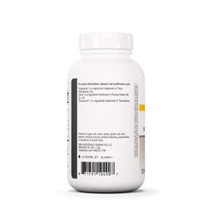 Close-up of curcumin extract capsule