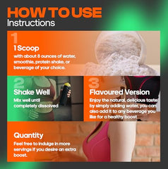 Ingredients: grass-fed bovine colostrum with monk fruit strawberry flavor