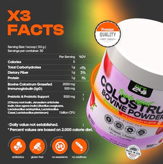 Cure24 Bovine Colostrum X3 tub and label