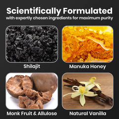 Gummies with organic Manuka honey jar