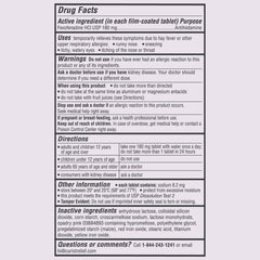 Curist Fexofenadine visuals depicting runny nose relief and itchy eyes support.