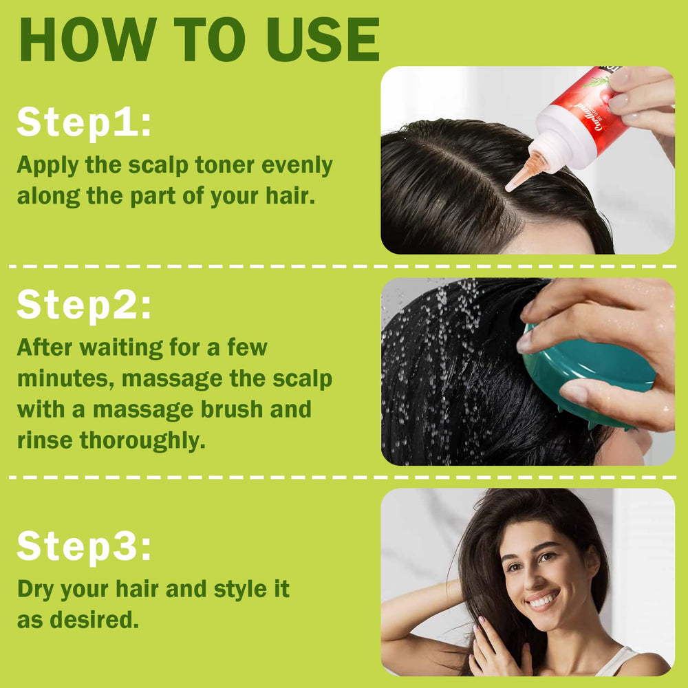 Curlland tonico exfoliante uso diario para cuidado sostenible.