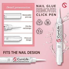 CurvLife Click Remove Pen design in use during removal