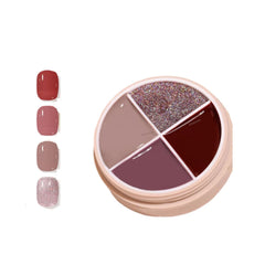 CurvLife solid gel polish with round palette for precise color selection