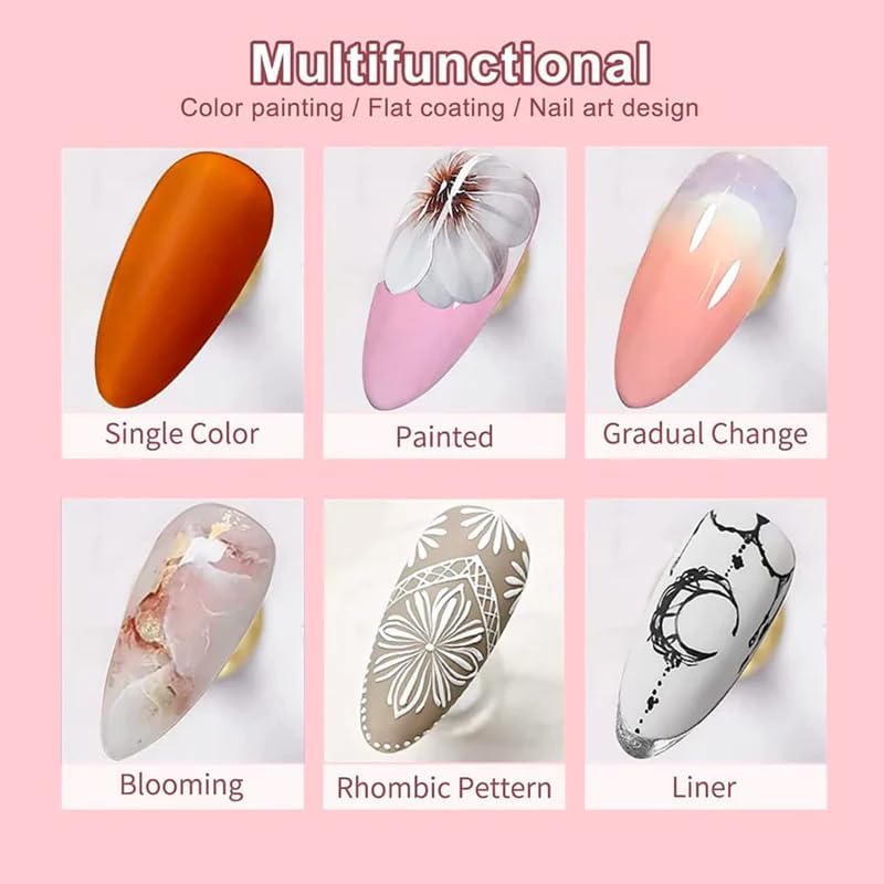CurvLife Solid Nail Polish neon pastel set highlights creamy texture for smooth strokes.