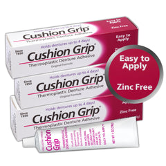 Product hero image of Cushion Grip denture adhesive 1 oz pack of 3