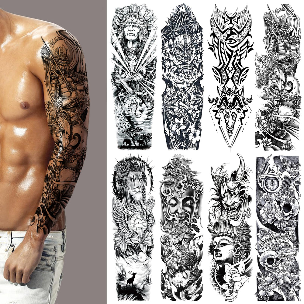 CUTELIILI Halloween arm tattoo dragon sleeve for bold pool party looks