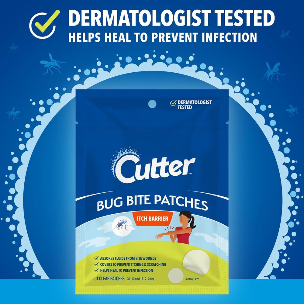 Cutter Bug Bite Patches two sizes for kids and adults.