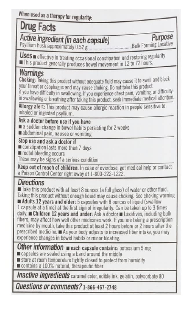 Close-up of CVS Health Natural Daily Fiber Capsules and bottle