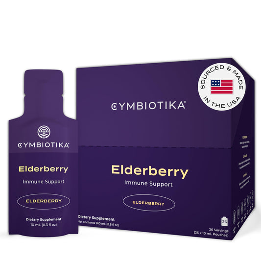 CYMBIOTIKA Elderberry Boost bottle and packaging