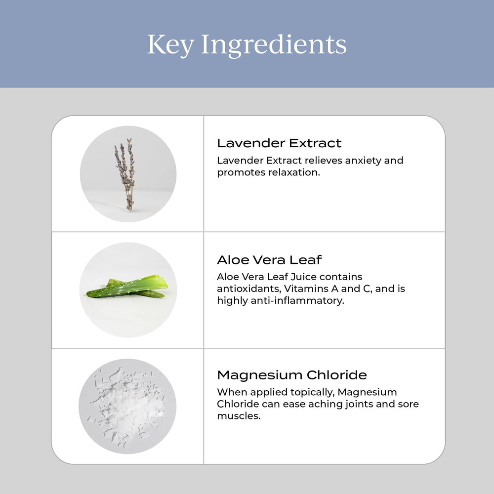 Lavender extract close-up used in the formula
