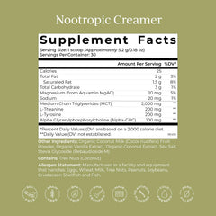 Close-up of ingredients: MCT oil, Alpha GPC, L-Theanine