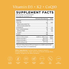 Close-up of label showing vegan and keto friendly claims