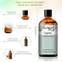 DIY candle with Cypress essential oil fragrance
