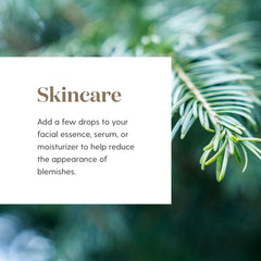 Young Living Cypress Oil skin-care routine nurtures a refreshed complexion.