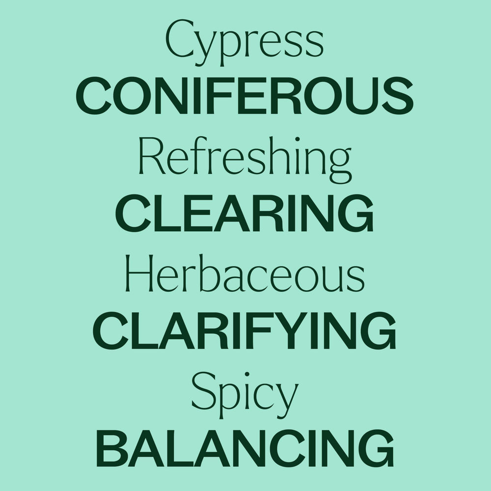 Cypress essential oil diluted for topical application