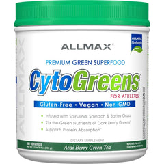 ALLMAX Cytogreens Acai Berry Green Tea 1.2 lb container with 60 servings