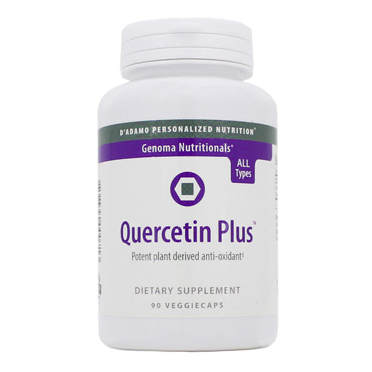 D'Adamo Quercetin Plus 90 vcaps bottle front view
