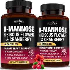 D-Mannose with Cranberry & Hibiscus bottle with 120 capsules