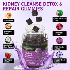 Kidney cleanse formula packaging with natural herbs