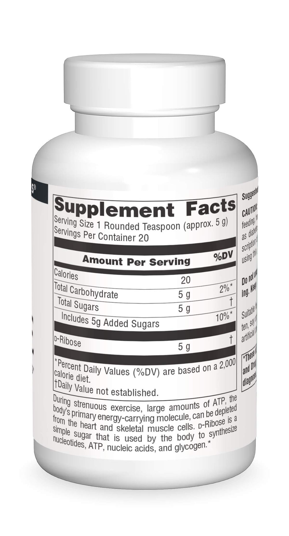 Product label showing no yeast, dairy, egg, gluten, corn, soy, or wheat