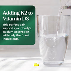 Graphic showing D3 K2 complex benefits