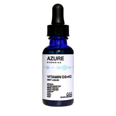 Azure Biogenics D3+K2 Liquid Mint Drops bottle