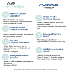 Supplement bottle label showing D3 2500 IU and K2 250 mcg