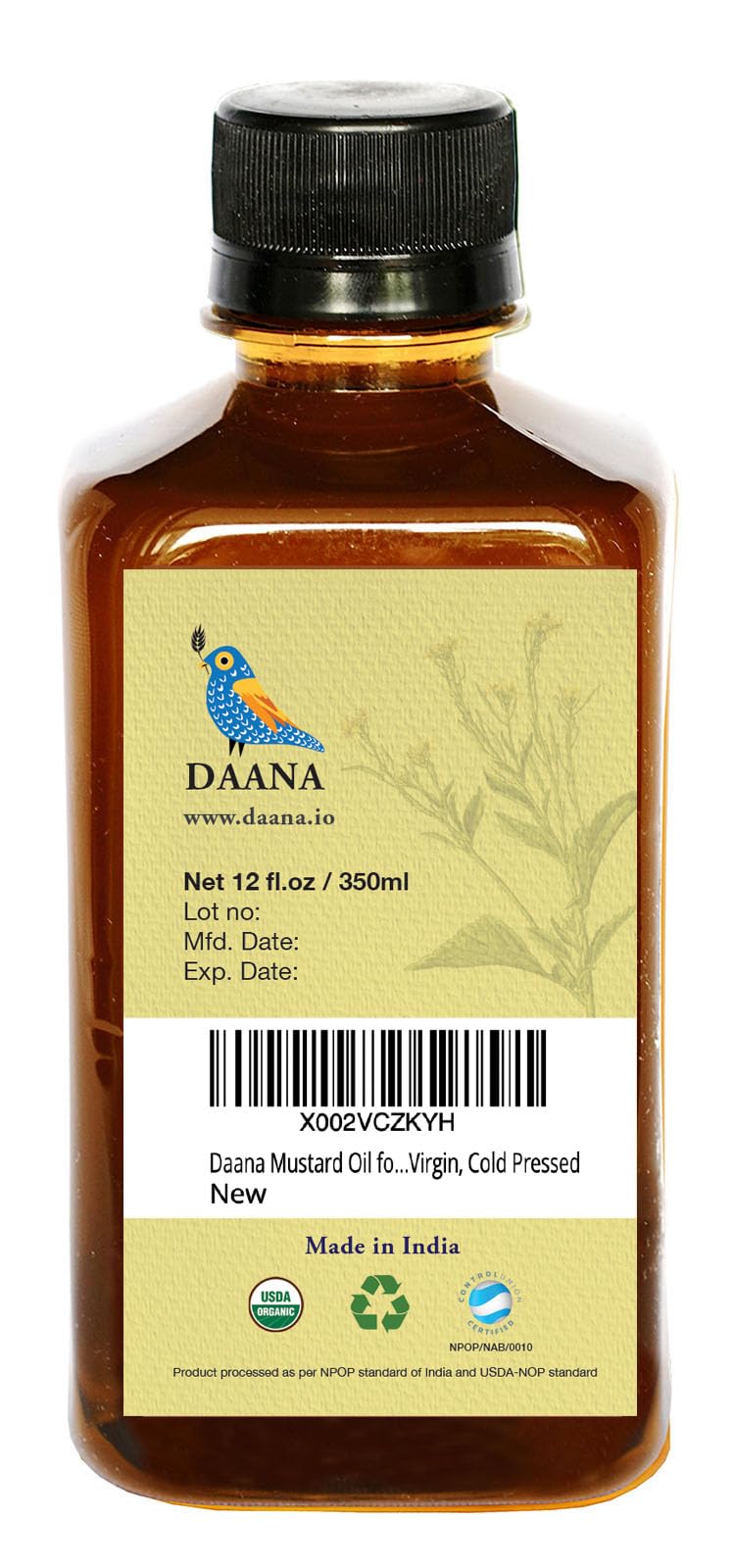 DAANA Mustard Oil exfoliation with sea salt or sugar