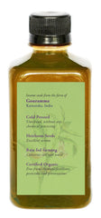 DAANA sesame oil being poured, a natural moisturizer