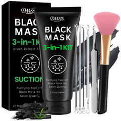 DAAZZS Charcoal Peel-Off Mask, nose focus for deep cleansing and blackhead removal