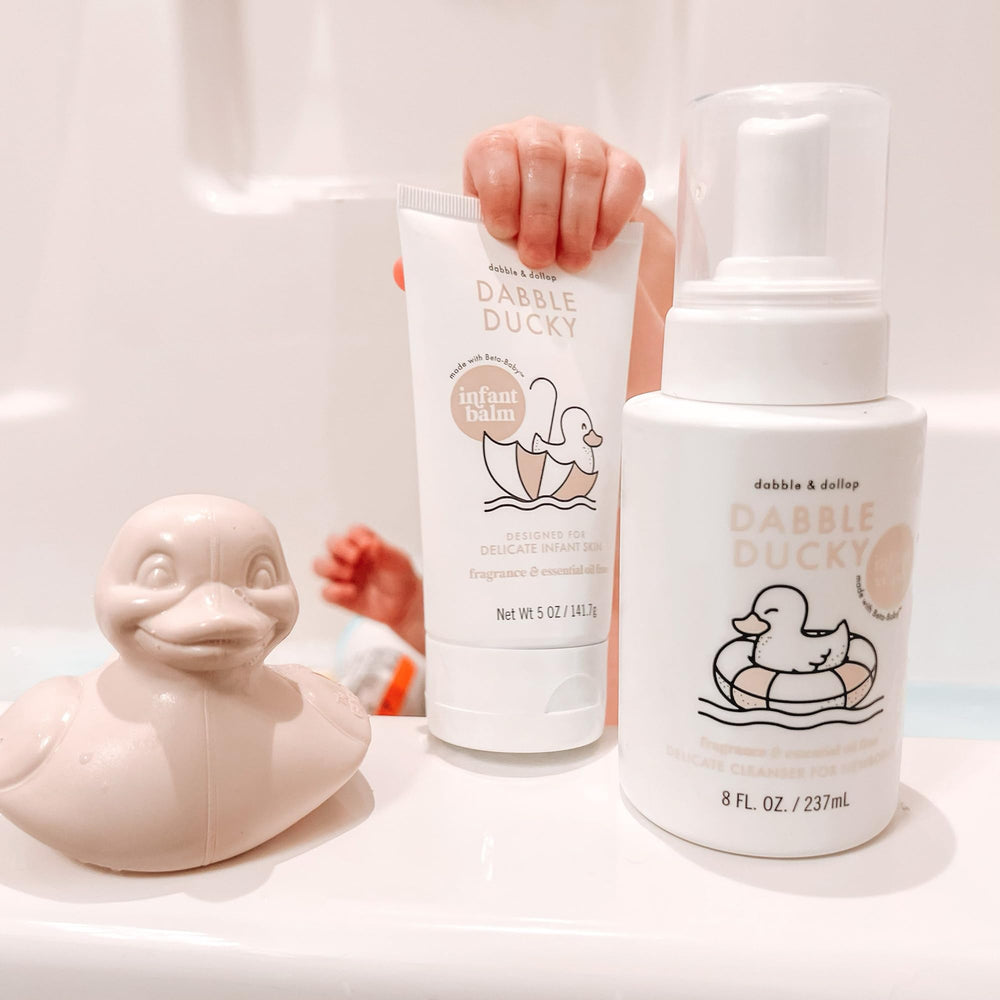 Pump bottle of Dabble & Dollop Foaming Infant Wash