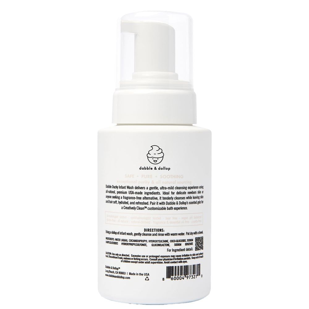 Gift set featuring Dabble & Dollop Foaming Infant Wash for babies