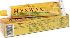 Front view of Dabur Fluoride-Free Miswak toothpaste tube