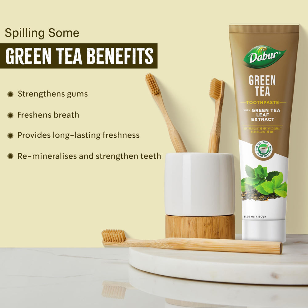 Close-up of natural green tea ingredients