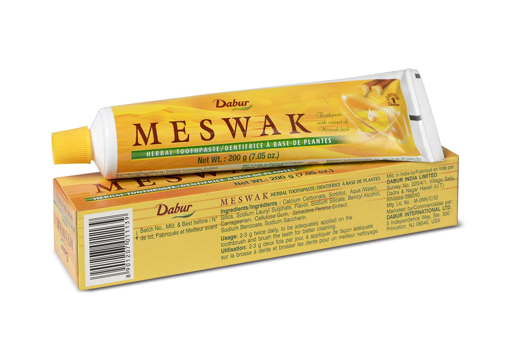 Three 100g tubes of Dabur Meswak Toothpaste