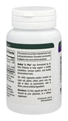 D'Adamo Methyl 12 Plus bottle with nutrition facts
