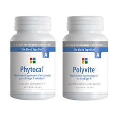 Polyvite A bottle for Blood Type A - part of D'Adamo Optimal Health Stack